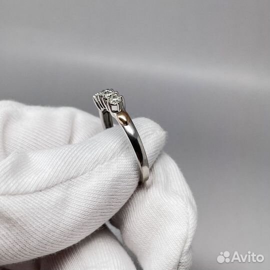 Золотое кольцо дорожка с бриллиантами 0,25Ct 585