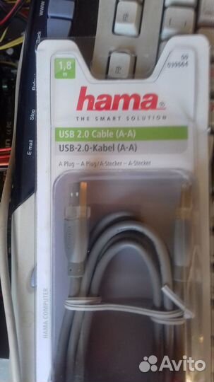 Usb кабель USB-USB (A-A) 1.8M