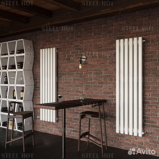 Вертикальный радиатор Steel-Hot от завода батарея