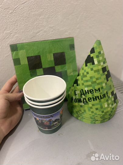 Салфетки и колпаки майнкрафт
