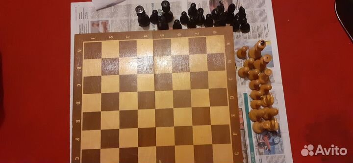 Шахматы деревянные времен СССР 43 см 43 см