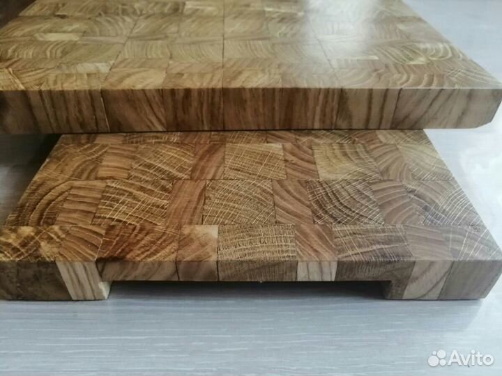 Торцевая разделочная доска дуб,ясень