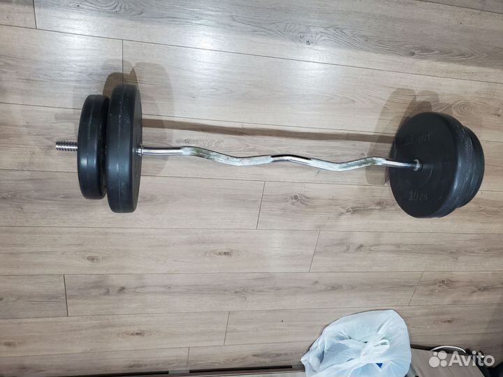 Штанга гриф блины бу
