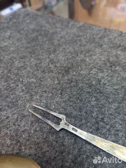 Ложка чайная серебро эмаль