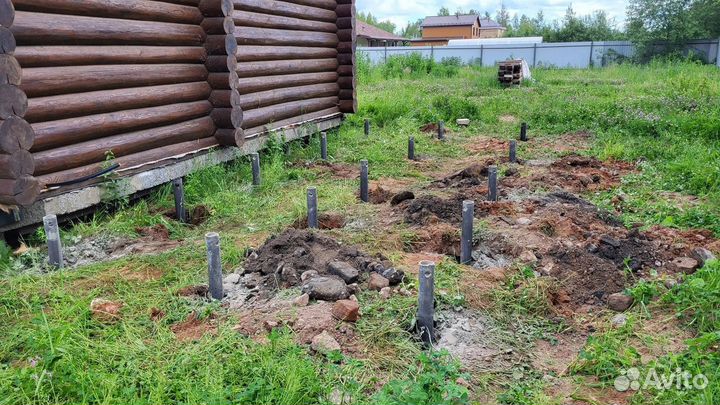 Винтовые сваи с установкой