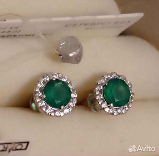 Серьги серебро