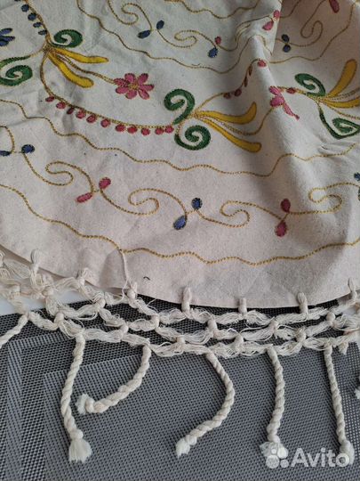 Скатерть лен с вышивкой