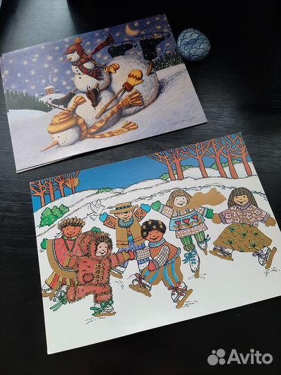 Новогодние открытки из США