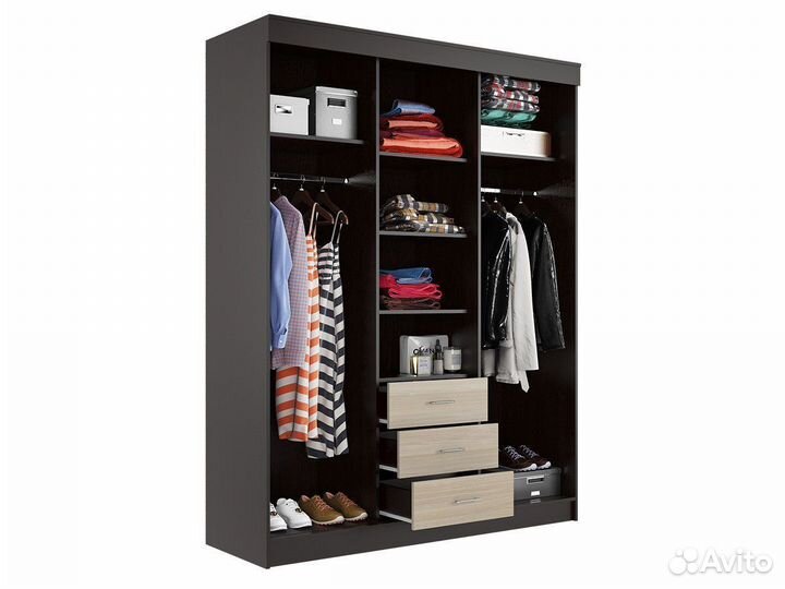 Шкаф купе Маэстро Венге (1,7)