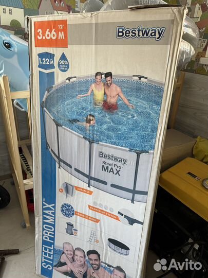 Каркасный бассейн 366 на 122