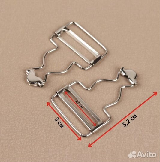 Застёжки для комбинезона, 25 мм, 10 шт, серебряный