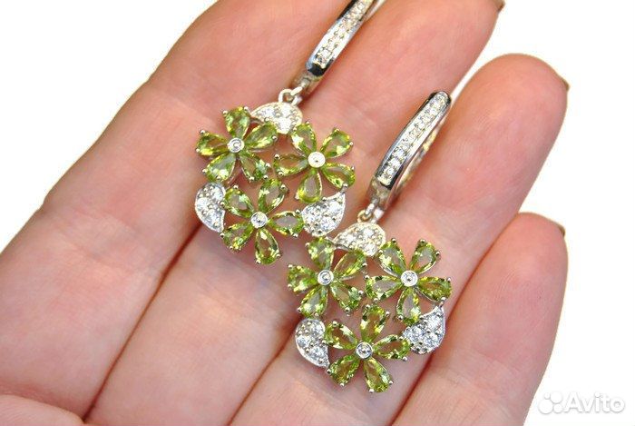Серебряные серьги новые