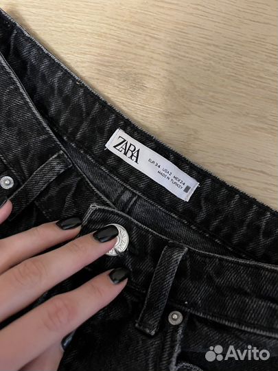 Джинсовые шорты Zara 34