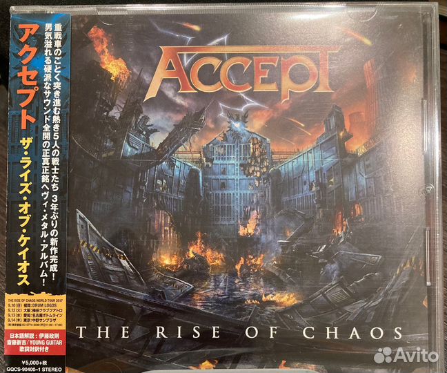 Accept The Rise of Chaos Japan CD новый