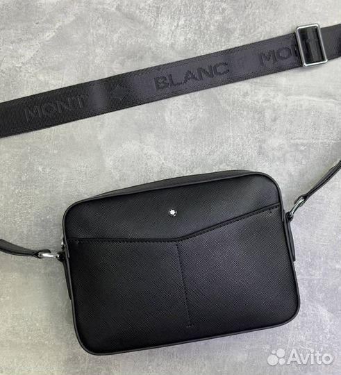 Новая мужская сумка Montblanc чёрная