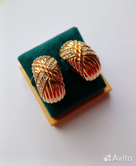 Swarovski клипсы