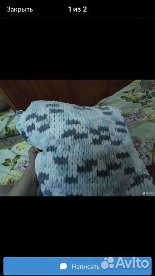 Плед ручной работы