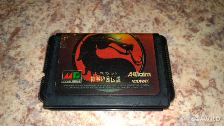 Оригинальный картридж Sega 