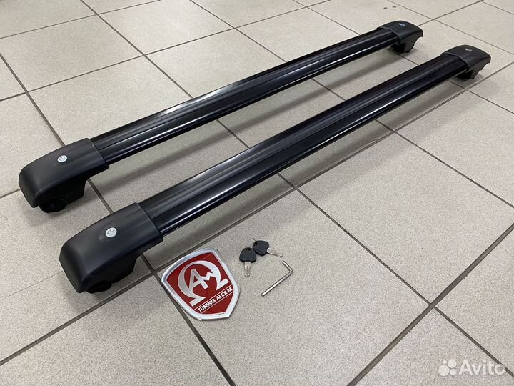 Поперечины черные штатные Toyota Prado 150