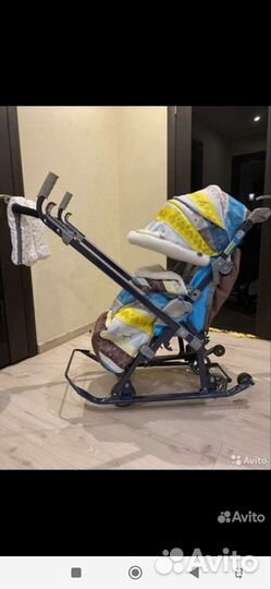 Детские санки коляска
