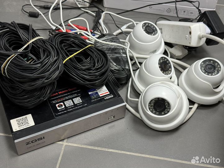 Видеонаблюдение Zosi 4 камеры