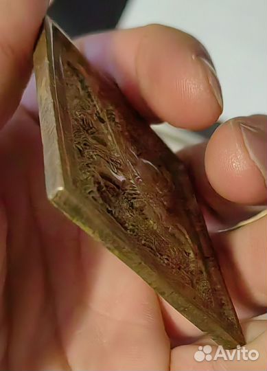 Икона Георгий Победоносец медная плашка