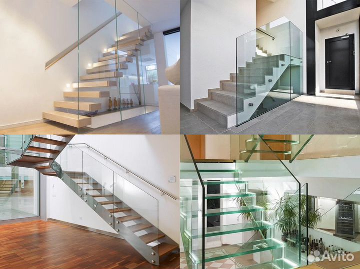 Лестничные ограждения из стекла на заказ