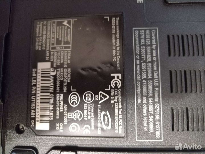 Ноутбук dell inspiron 1501