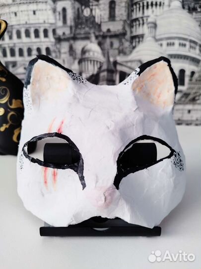 Квадробика. Венецианская маска кошки (папье-маше)
