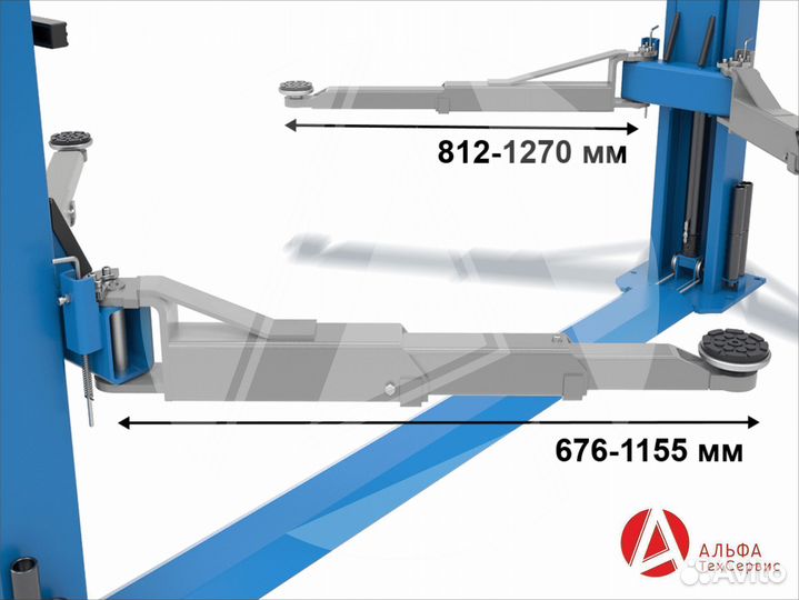 Подъемник двухстоечный 4 тонны Сивик пга-4000-нс
