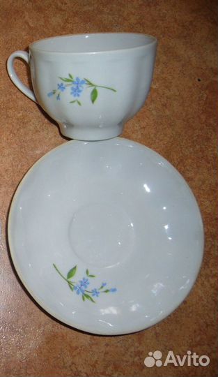 Чашки, тарелки, кофейные пары Дулево