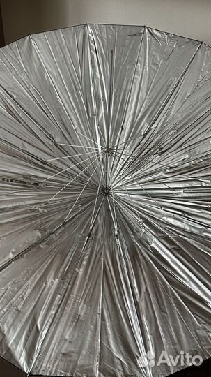 Зонт 190 см для студийной фотосъемки с диффузором