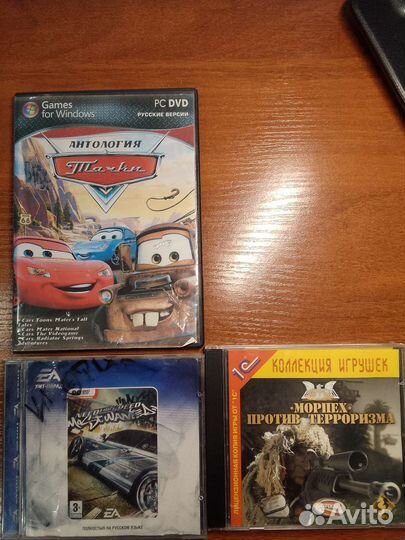3 диска с играми на компьютер