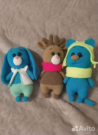 Вязаные игрушки ручной работы