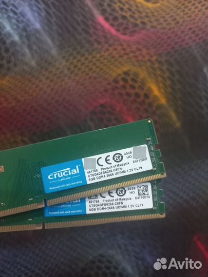 Оперативная память ddr4 16gb crucial