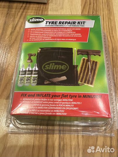 Slime ремкомплект для бескамерных колес мотоциклов
