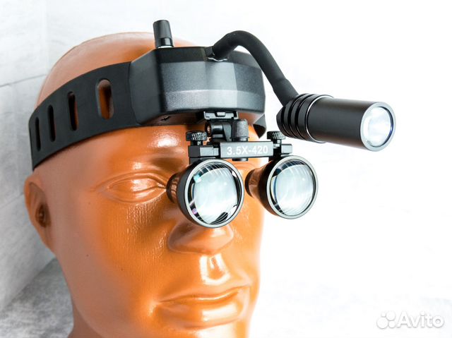 Осветитель на гибком кронштейне, бинокуляры опц