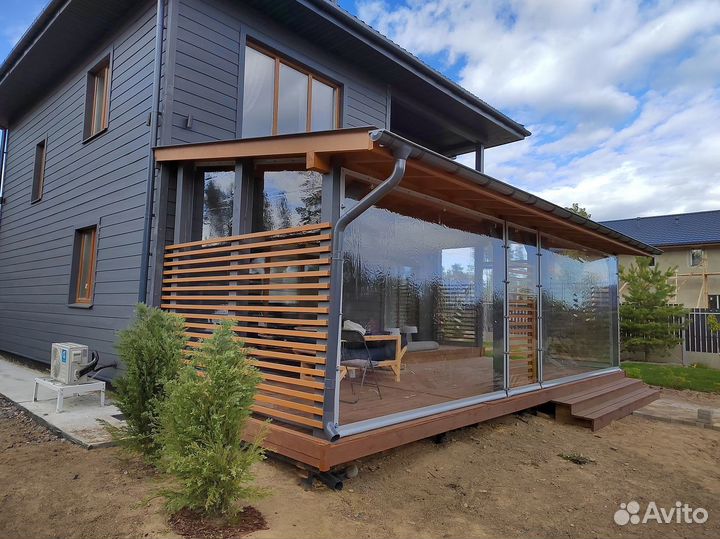 Мягкие окна для беседки