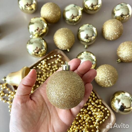 Новогодние шары гирлянда украшения на елку