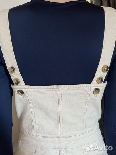 Комбинезон бежевый джинсовый