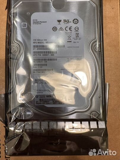Жёсткий диск HP SAS 1TB, PN 507613-001
