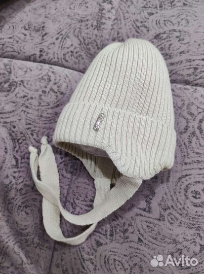 Зимняя шапка для новорожденного