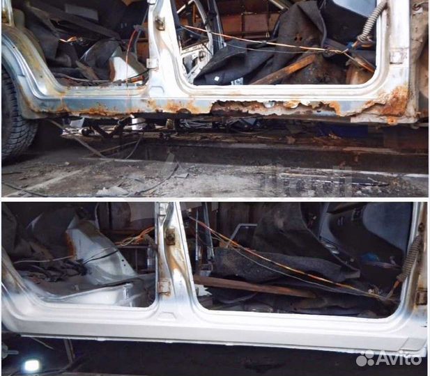 Ремнтная накладка на порог для Renault Megane 2