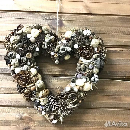 Венок интерьерный Сердце