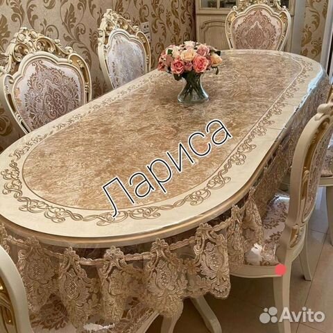 Скатерть на овальный стол