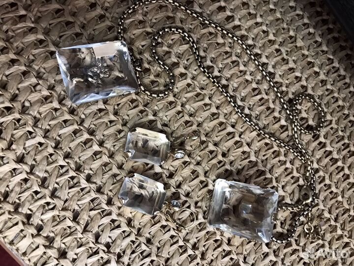 Сет Claudio Canzian колье- ангелок, серьги, кольцо