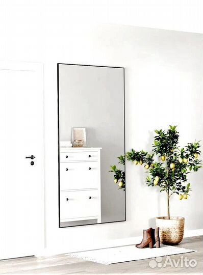 Зеркало Loft в алюминиевой раме 180*80