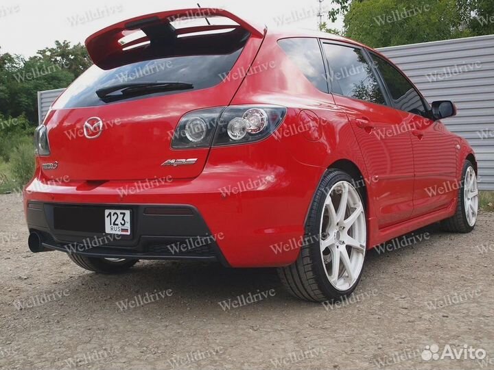 Накладки на пороги Mazda 3 BK Sport тюнинг