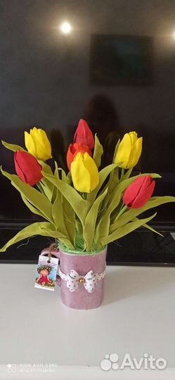 Тюльпаны из фоамирана