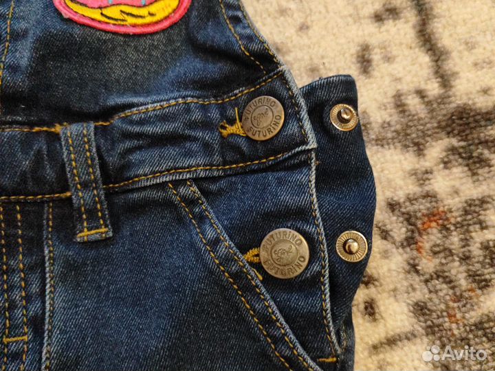 Джинсовый комбинезон для девочки